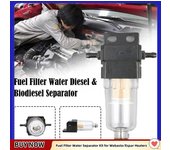 Kit de filtro de combustible/separador de agua, filtro diésel calefactado para calentadores Webasto Eberspacher, accesorios de repuesto para coche. negro