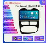 8+128G Carplay inalámbrico 4G-LTE 2din Android Autoradio para Renault Clio 4 2012-2016 Coche Multimedia Estéreo GPS Navi Audio Video BT Pantalla Inteligente S1 8Core 3G 32G