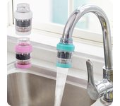 Purificador de agua de precipitación de carbón activado saludable para grifo de cocina 2 uds blanco
