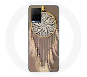 Coque pour Vivo Y21s 2021 / Y21 2021 Attrape Rêve marron Capteur de Rêves