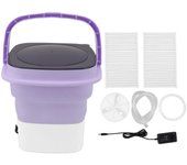 Lavadora portátil plegable mini lavadora portátil pequeña lavadora para lavandería de apartamentos púrpura
