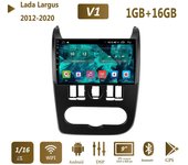 Reproductor Multimedia de Radio para coche Android 2Din sistemas inteligentes para Lada Largus 2012-2020 WIFI navegación GPS 1 + 16GB