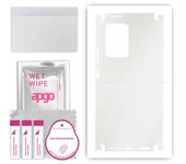 apgo Protective Skin Sticker for the back+sides compatible with Xiaomi 11T Pro, Full Wrap Film, Foil, Vinyl - Pattern Matte Transparent