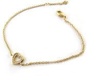 Les Trésors De Lily [N6863] - Bracelet Plaqué or 'Love' blanc doré oro