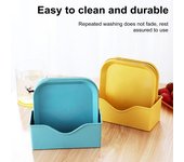 8 platos de plástico livianos, irrompibles, reutilizables, aptos para lavavajillas, platos coloridos para cocina, platos para acampar todos los días Round