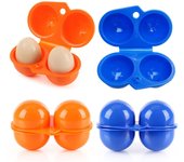 Bandeja protectora de plástico portátil para huevos al aire libre, para acampar, picnic, refrigerador, accesorios de cocina para viajes, 1 unidad as shown