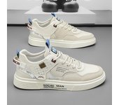 2023 Verano Nuevos Zapatos para Hombres Superficie de Malla Transpirable Deportes Zapatos Blancos Pequeños Informales Zapatos de Tablero de Tendencia para Hombres con Todos los Zapatos de Moda 39
