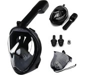 Máscara de snorkel de cara completa con soporte para cámara desmontable, máscara de buceo para snorkel, natación, visión amplia, antivaho y antifugas para niños adultos