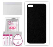 apgo Protective Skin Sticker for the back compatible with Apple iPhone 8 Plus, Wrap Film, Foil, Vinyl - Pattern Matte Black