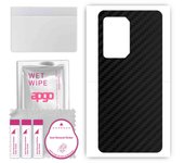 apgo Protective Skin Sticker for the back compatible with Black Shark 5 Pro, Wrap Film, Foil, Vinyl - Pattern Carbon Black