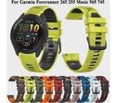 Correa de silicona para Garmin Forerunner 265/255/965/745 Music