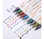 10 rotuladores de acuarela de doble punta, 10 colores, a base de aceite 10 PCS