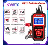 KONNWEI KW870 6V 12V probador de batería de motocicleta de coche OBD2 herramienta de diagnóstico escáner 2 en 1 herramientas de prueba de carga de arranque para el coche rojo