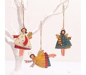 Juego de adornos de madera para árbol de Navidad enano, kits de adornos colgantes para árbol de Navidad, decoración del hogar, adornos festivos para manualidades, 3 piezas