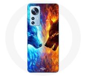Coque pour Xiaomi Mi 12 / 12X Loup de Glace et de feu