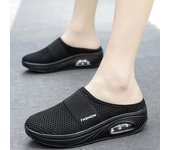 Zapatillas de plataforma de aire con cuña para mujer de talla grande 43, zapatillas Premium Vintage antideslizantes, zapatos informales Retro para mujer, sandalias femeninas 37