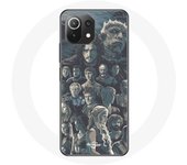 Coque pour Xiaomi Mi 11 Lite Game of Thrones Saison 8 Le Trône de Fer Affiche Personnages Fond Gris