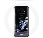 Coque pour Samsung Galaxy S9 Plus Formule 1 Valtteri Bottas Pilote automobile F1 Noir