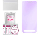 apgo Anti-Blue 9H Hybrid protective glass compatible with Samsung Galaxy Xcover FieldPro, flexible nano glass, great replacement for tempered glass, s