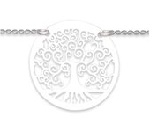 Les Trésors De Lily [R4031] - Collier Argent 'Arbre de Vie' argenté (rhodié) - 20 mm plata