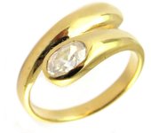 Anillo 'Câlin' chapado en oro 52
