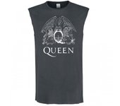 Amplified Camiseta sin mangas Royal Crest Queen para hombre M carbón
