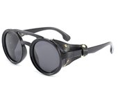 Gafas de sol para hombre, redondas, UV400, gafas protectoras, diseño retro vintage, gafas de sol polarizadas antideslumbrantes