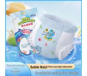 Pañales de natación desechables impermeables para bebés, tipo pull-up, para piscinas portátiles. XXXL