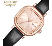 Reloj de mujer de lujo LONGLUX nueva marca superior con caja relojes de cuarzo cuadrados impermeables para mujer