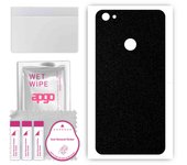 apgo Protective Skin Sticker for the back compatible with Xiaomi Redmi Note 5A , Wrap Film, Foil, Vinyl - Pattern Matte Black