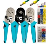 Alicates de prensado, herramientas manuales de terminales tubulares, HSC8 6 - 4A 0,25 - 10mm2 6 - 6A 0,25 - 6mm2, Mini Kit de abrazadera de virola de cable eléctrico HSC8 6-6