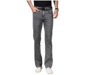 Pantalones acampanados finos de verano para hombre, pantalones vaqueros acampanados con corte de bota, pantalones vaqueros clásicos de diseñador para hombre, pantalones vaqueros elásticos acampanados de cintura media 28 gris oscuro