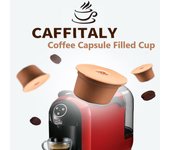 Cápsulas de café reutilizables rellenables de alta calidad, 1/3/5/10 unidades, para cápsulas de cafeína italiana, con filtro de seguridad de 4,45 x 2,67 cm.