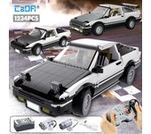 Cada-bloques de construcción de automóviles de carreras con Control remoto para niños, 1234 Uds., bloques de construcción técnicos para coches de carreras, juguetes para niños Without motor
