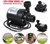 Bomba de alta presión para jardín, bomba sumergible de 12 V CC, 800 l/h, 5 m, motor solar sin escobillas, bomba de circulación de agua de bajo nivel de ruido Water Pump B