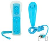 Mando Wii Motion Plus + Nunshuck + Funda Azul