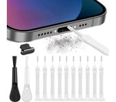 Kit de 13 herramientas para quitar el polvo de los altavoces del teléfono móvil para iPhone 14 13 Pro Max, puerto de carga de auriculares, cepillo de limpieza a prueba de polvo
