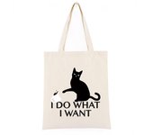 Hago lo que quiero simplicidad Negro Bolsa de compras Algodón Vintage Hombro Lienzo Bolso de mano Coreano Kawaii Bolsos para mujeres 24*26cm beige