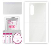 apgo Protective Skin Sticker for the back compatible with Sony Xperia 5 IV, Wrap Film, Foil, Vinyl - Pattern Matte Transparent