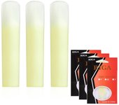 3 unids/set Cañas de saxofón de resina Cañas de saxofón Tenor Cañas de resina resistentes al desgaste Cañas Generales Hardness 1.5