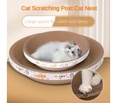 Rascador de gato corrugado con hierba gatera, resistente al desgaste y a los arañazos, protector de sofá para gatos, muebles para gatos 30x30x8cm