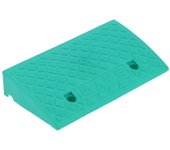 Rampa de acera portátil de 9 cm de grosor, de plástico, para entrada de vehículos, color verde