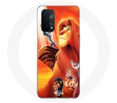Coque pour Oppo A74 5G Le Roi Lion Simba et Mufasa