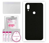 apgo Protective Skin Sticker for the back compatible with Xiaomi Redmi 7, Wrap Film, Foil, Vinyl - Pattern Matrix