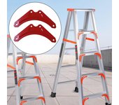 2x hoja de fijación de refuerzo de escalera de mano soporte de placa L escalera de mano Universal para
