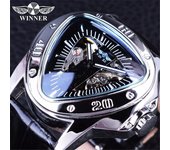 WINNER Reloj mecánico automático con forma de corazón casual de moda para hombre