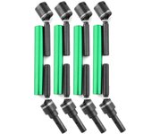 4 piezas 8996X eje de transmisión extendido CVD con repuesto hexagonal de rueda para Traxs MAXX 2.0 V2 89076-4 verde