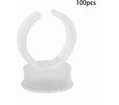 Anillos de tinta desechables para tatuajes de cejas, soporte para pigmentos, recipiente grande (100pcs) 100pcs