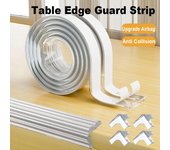 Protector de borde de mesa para muebles con airbag transparente a prueba de bebés anticolisión 10xL Type Corner Pad