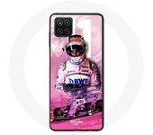 Coque pour Samsung Galaxy A42 5G Formule 1 Sergio Pérez Pilote de F1 Rose